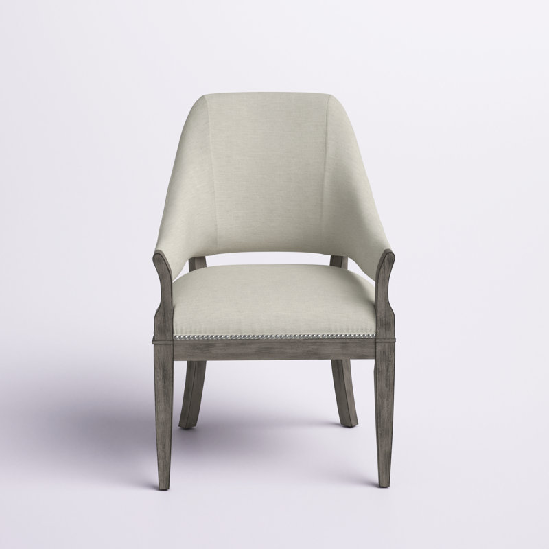 Laurel Foundry Modern Farmhouse Kaila Solid Back Arm Chair Wayfair